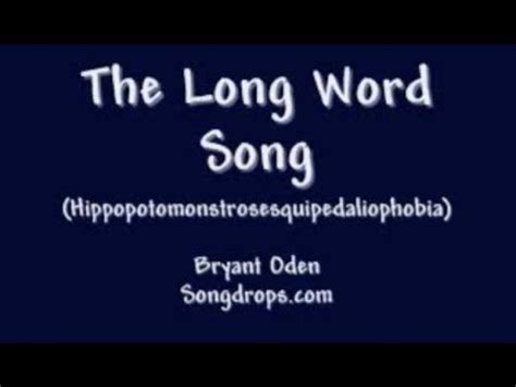 the long words song